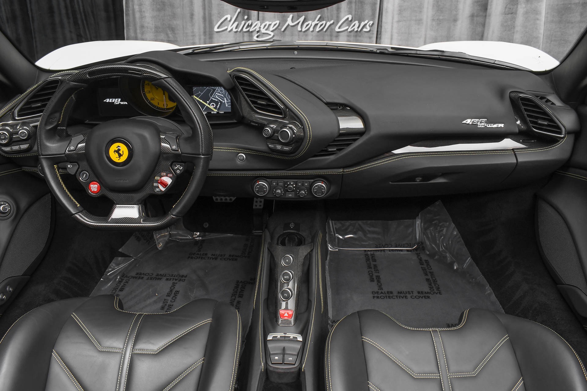 Used-2019-Ferrari-488-Spider-Carbon-Fiber-Race-Seats-Carbon-Fiber-Racing-Package-LOADED