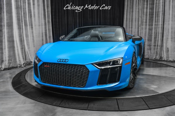 Used 2018 Audi R8 5.2 quattro V10 Plus Spyder RARE Riviera Blue! Audi Sport Pack! Full PPF for sale Sold at Chicago Motor Cars in West Chicago IL 60185 2