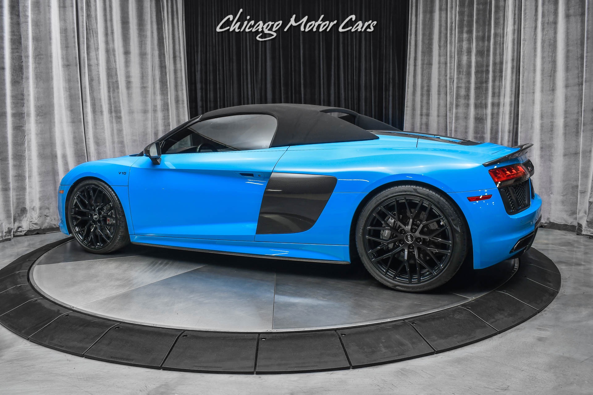 Used-2018-Audi-R8-52-quattro-V10-Plus-Spyder-RARE-Riviera-Blue-Audi-Sport-Pack-Full-PPF