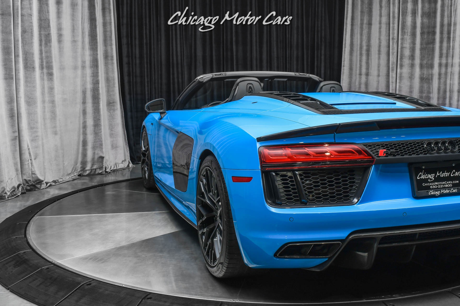 Used-2018-Audi-R8-52-quattro-V10-Plus-Spyder-RARE-Riviera-Blue-Audi-Sport-Pack-Full-PPF