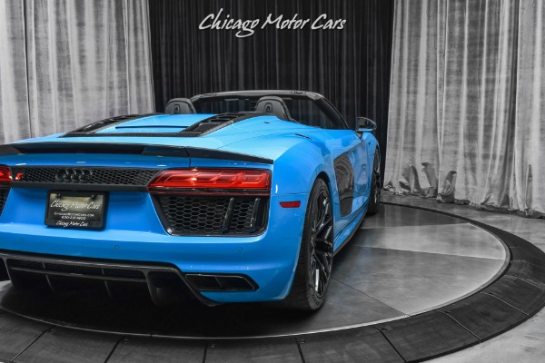 Used-2018-Audi-R8-52-quattro-V10-Plus-Spyder-RARE-Riviera-Blue-Audi-Sport-Pack-Full-PPF