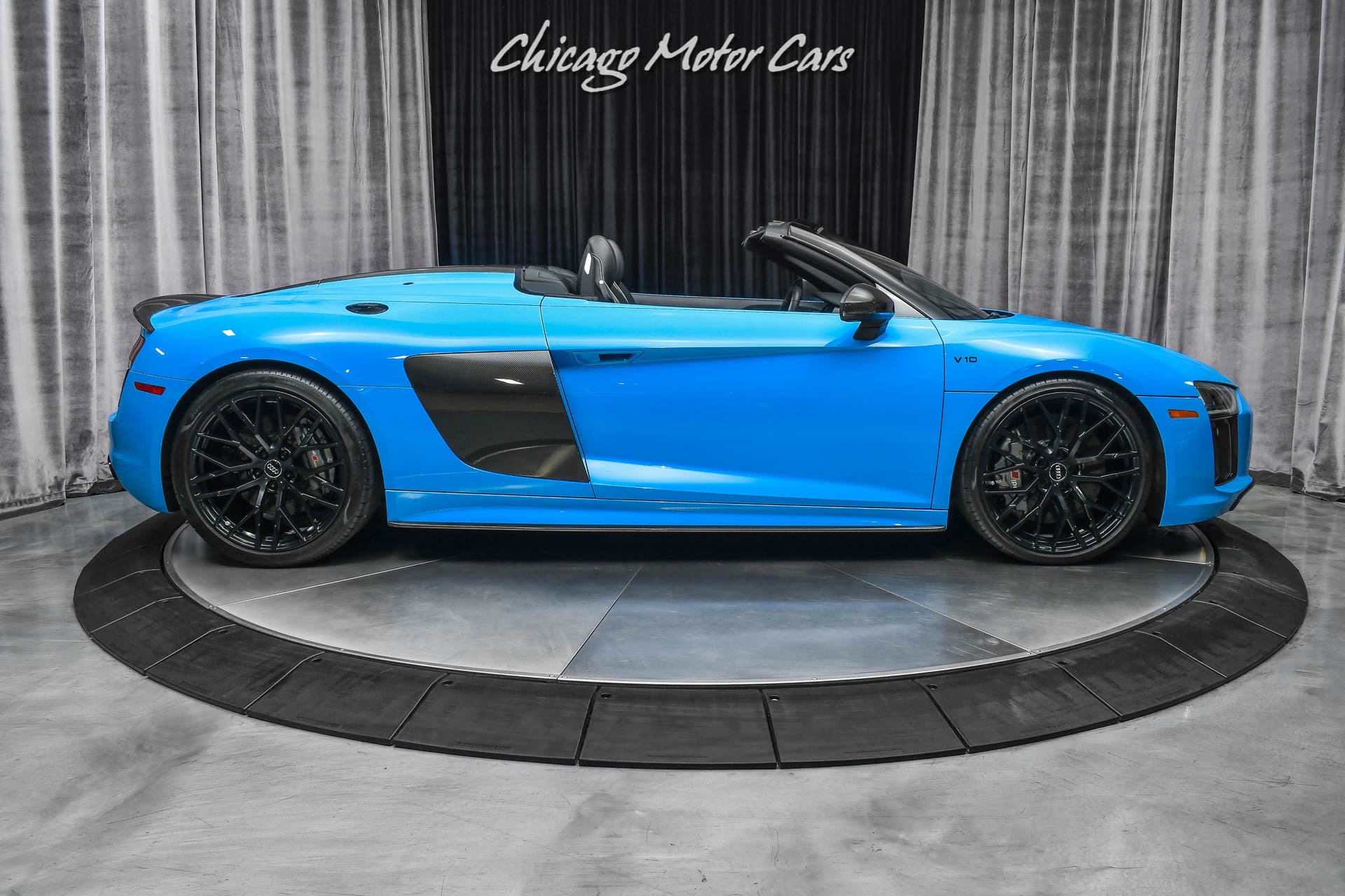 Used-2018-Audi-R8-52-quattro-V10-Plus-Spyder-RARE-Riviera-Blue-Audi-Sport-Pack-Full-PPF