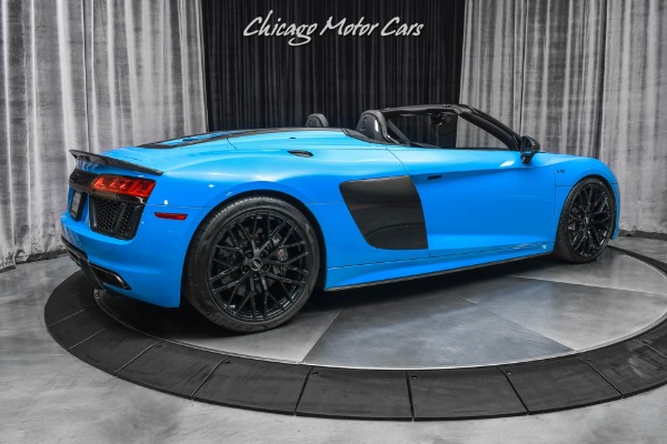 Used-2018-Audi-R8-52-quattro-V10-Plus-Spyder-RARE-Riviera-Blue-Audi-Sport-Pack-Full-PPF