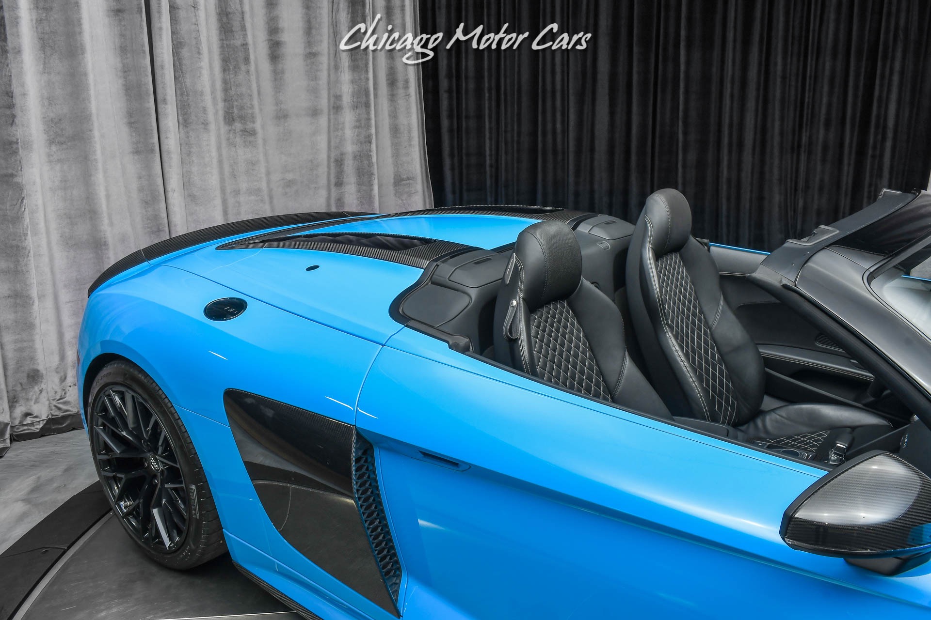 Used-2018-Audi-R8-52-quattro-V10-Plus-Spyder-RARE-Riviera-Blue-Audi-Sport-Pack-Full-PPF