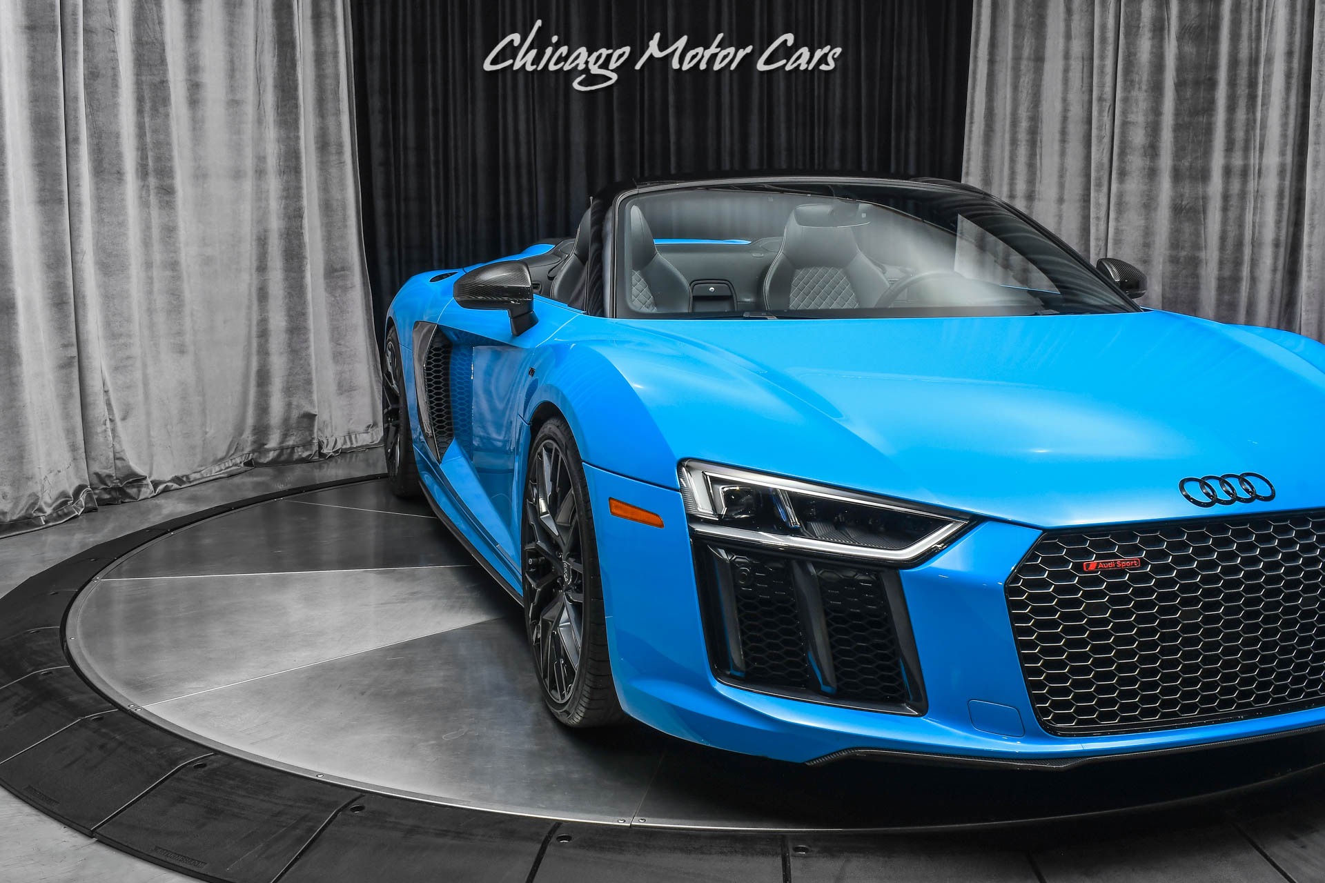 Used-2018-Audi-R8-52-quattro-V10-Plus-Spyder-RARE-Riviera-Blue-Audi-Sport-Pack-Full-PPF