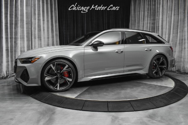Used 2021 Audi RS6 4.0T quattro Avant RARE Nardo Grey! Night Vision! 122 Miles! for sale Sold at Chicago Motor Cars in West Chicago IL 60185 1