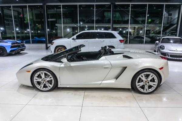 Used-2008-Lamborghini-Gallardo-Spyder-V10-AWD-BALLOON-WHITE-SERVICED-CERAMIC-COATED