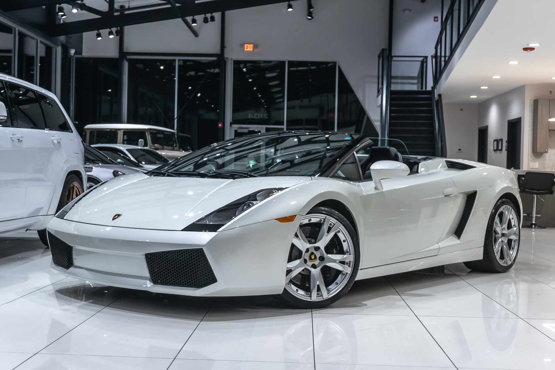 Used 2008 Lamborghini Gallardo Spyder V10 AWD BALLOON WHITE! SERVICED!  CERAMIC COATED! For Sale (Special Pricing) | Chicago Motor Cars Stock #18439