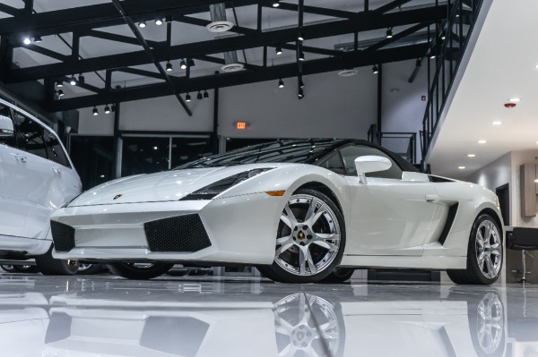 Used-2008-Lamborghini-Gallardo-Spyder-V10-AWD-BALLOON-WHITE-SERVICED-CERAMIC-COATED