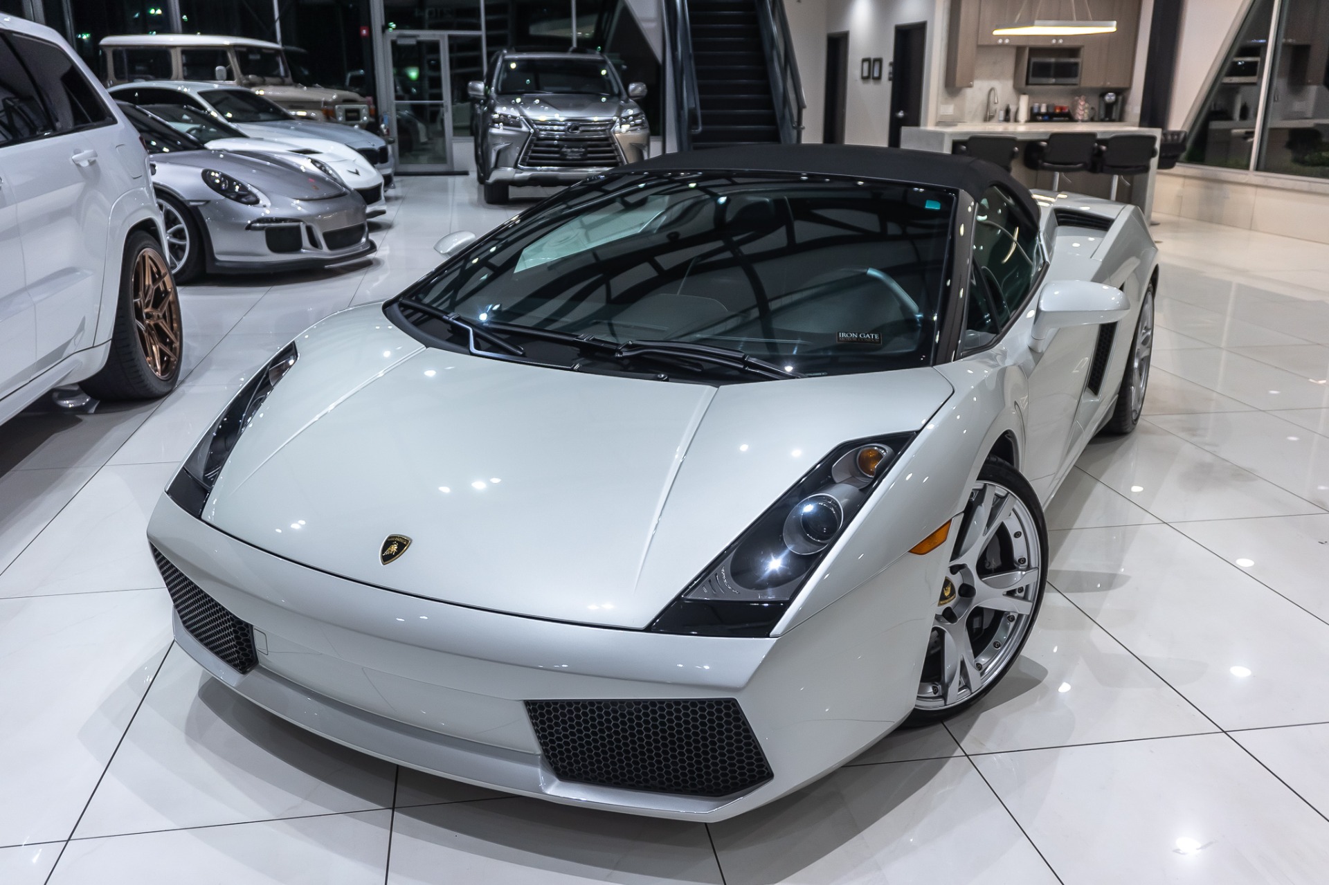 Used-2008-Lamborghini-Gallardo-Spyder-V10-AWD-BALLOON-WHITE-SERVICED-CERAMIC-COATED