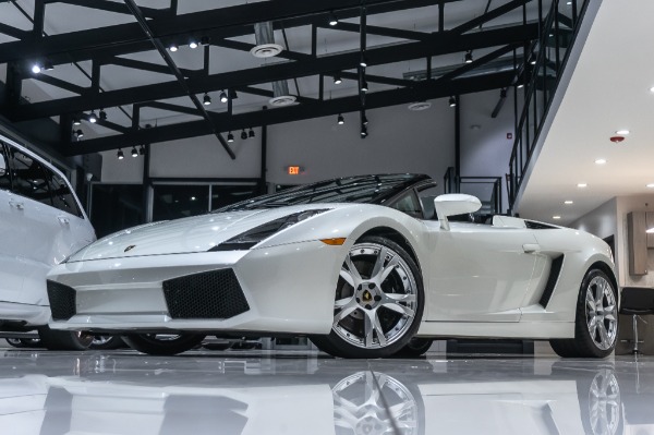 Used-2008-Lamborghini-Gallardo-Spyder-V10-AWD-BALLOON-WHITE-SERVICED-CERAMIC-COATED