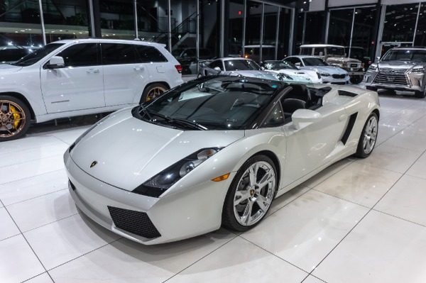 Used-2008-Lamborghini-Gallardo-Spyder-V10-AWD-BALLOON-WHITE-SERVICED-CERAMIC-COATED