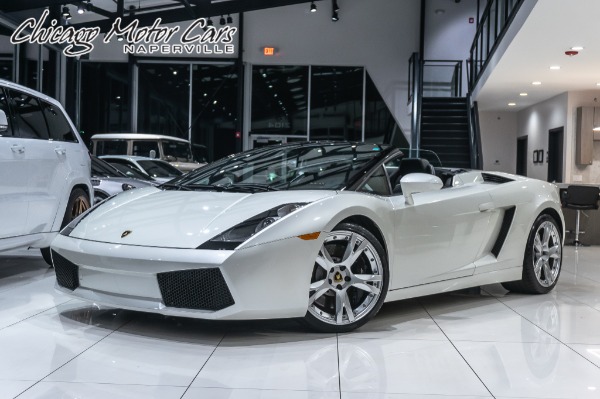 Used 2008 Lamborghini Gallardo Spyder V10 AWD BALLOON WHITE! SERVICED! CERAMIC COATED! for sale Sold at Chicago Motor Cars in West Chicago IL 60185 1