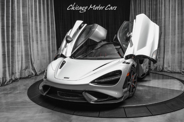 Used 2021 McLaren 765LT Coupe Silver #617 of 765! ONLY 1K Miles! Hot Spec! TONS of Carbon! RARE! for sale Sold at Chicago Motor Cars in West Chicago IL 60185 2