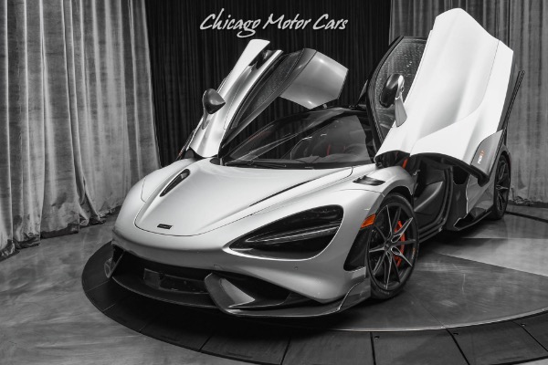 Used-2021-McLaren-765LT-Coupe-Silver--617-of-765-ONLY-1K-Miles-Hot-Spec-TONS-of-Carbon-RARE