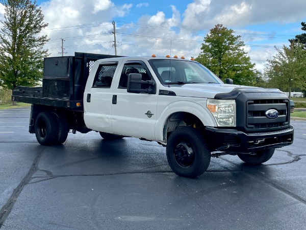 Used 2011 Ford F-350 Super Duty XL 4x4 Crew Cab - 6.7 PowerStroke Diesel - Flat Bed for sale Sold at Chicago Motor Cars in West Chicago IL 60185 3