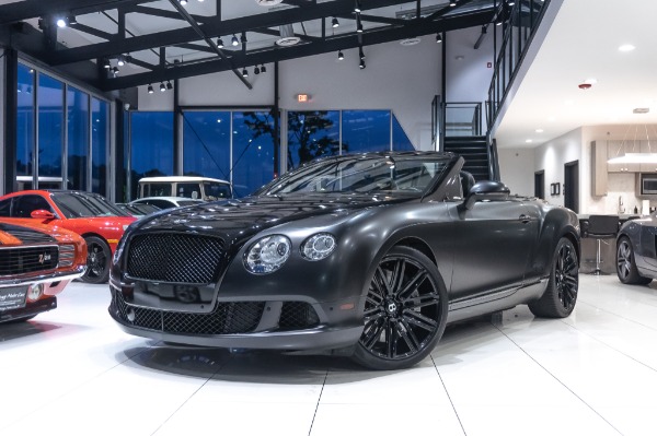 Used 2014 Bentley Continental GTC Speed Convertible! Only 10k miles! MATTE BLACK WRAP! for sale Sold at Chicago Motor Cars in West Chicago IL 60185 2