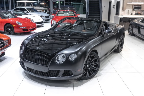 Used 2014 Bentley Continental GTC Speed Convertible! Only 10k miles! MATTE BLACK WRAP! for sale Sold at Chicago Motor Cars in West Chicago IL 60185 3