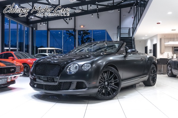 Used 2014 Bentley Continental GTC Speed Convertible! Only 10k miles! MATTE BLACK WRAP! for sale Sold at Chicago Motor Cars in West Chicago IL 60185 1
