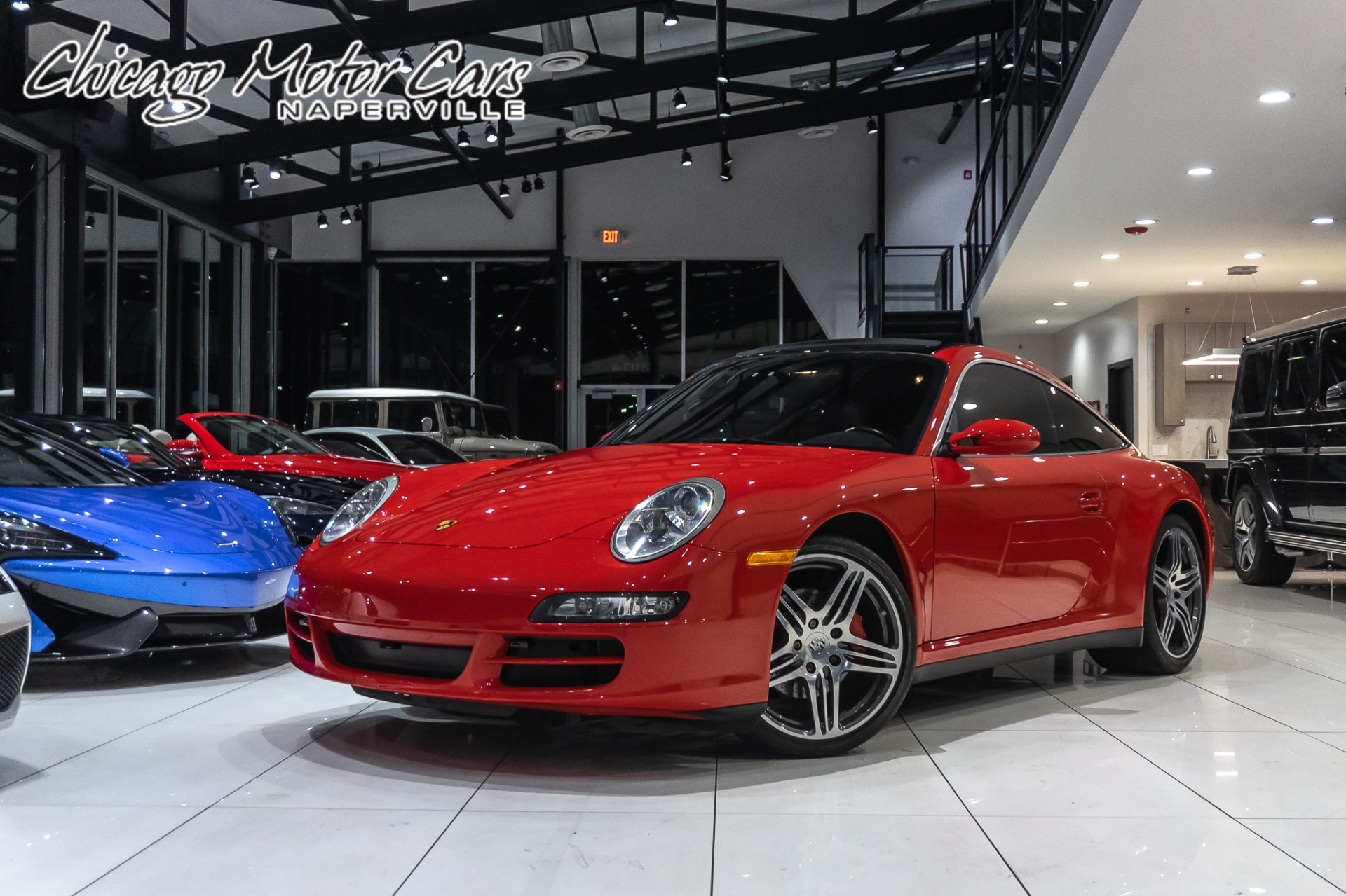 Used 2007 Porsche 911 Targa 4 Coupe 6 SPEED MANUAL! TURBO WHEELS! BOSE SOUND! for sale Sold at Chicago Motor Cars in West Chicago IL 60185 1