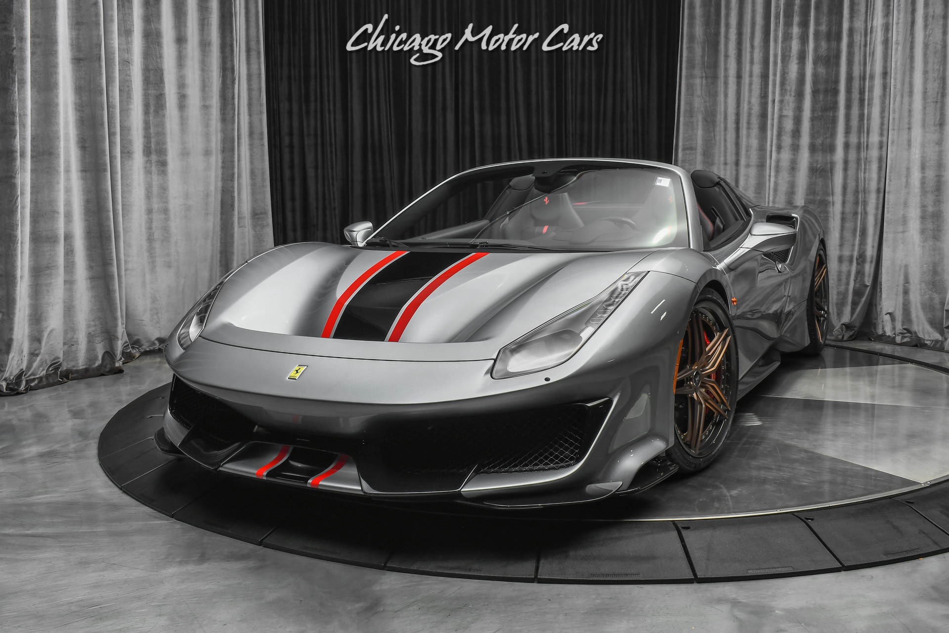 Used-2019-Ferrari-488-Pista-Spider-Convertible-HRE-WHEELS-IPE-EXHAUST-ONLY-900-MILES-LOADED