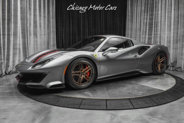 Used-2019-Ferrari-488-Pista-Spider-Convertible-HRE-WHEELS-IPE-EXHAUST-ONLY-900-MILES-LOADED