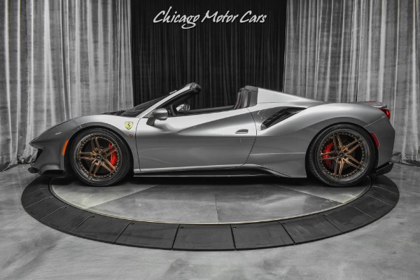 Used-2019-Ferrari-488-Pista-Spider-Convertible-HRE-WHEELS-IPE-EXHAUST-ONLY-900-MILES-LOADED