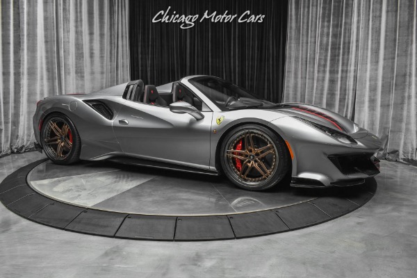 Used-2019-Ferrari-488-Pista-Spider-Convertible-HRE-WHEELS-IPE-EXHAUST-ONLY-900-MILES-LOADED