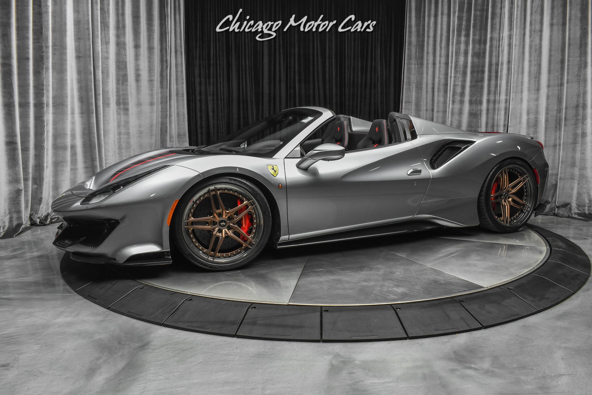 Used-2019-Ferrari-488-Pista-Spider-Convertible-HRE-WHEELS-IPE-EXHAUST-ONLY-900-MILES-LOADED