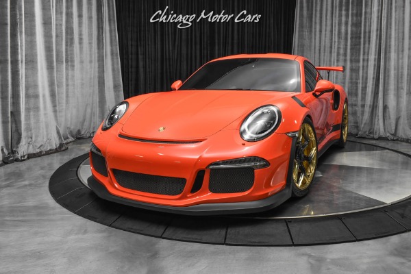 Used 2016 Porsche 911 GT3 RS Coupe Only 4700 Miles Lava Orange! Serviced! CCBs LOADED! for sale Sold at Chicago Motor Cars in West Chicago IL 60185 2