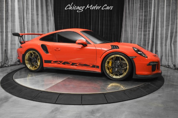 Used 2016 Porsche 911 GT3 RS Coupe Only 4700 Miles Lava Orange! Serviced! CCBs LOADED! for sale Sold at Chicago Motor Cars in West Chicago IL 60185 6