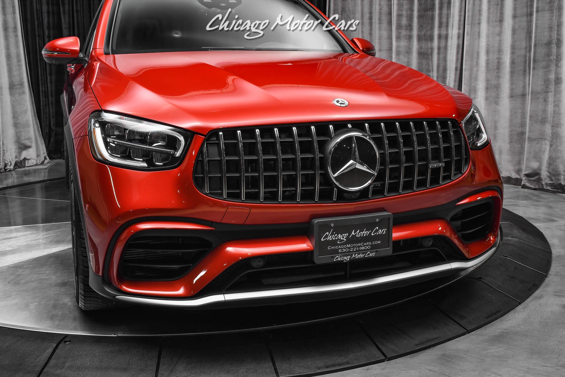 Used-2020-Mercedes-Benz-GLC63-AMG-4-Matic-PANORAMIC-ROOF-PARKING-ASSISTANCE-PKG-CARDINAL-RED