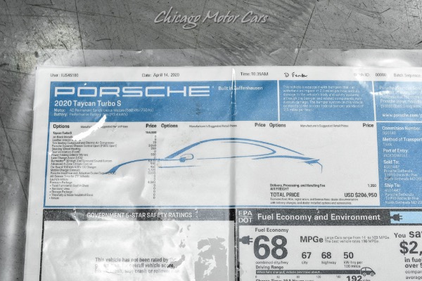 Used-2020-Porsche-Taycan-Turbo-S-Sedan-Premium-Pkg-Burmester-High-End-Porsche-InnoDrive-LOADED