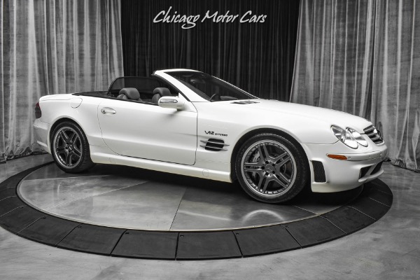 Used 2005 Mercedes-Benz SL65 AMG BiTurbo V12 Convertible MSRP $182k+ White! GORGEOUS! LOADED! for sale Sold at Chicago Motor Cars in West Chicago IL 60185 6