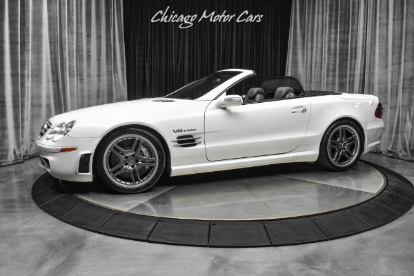 Used 2005 Mercedes-Benz SL65 AMG BiTurbo V12 Convertible MSRP $182k+ White! GORGEOUS! LOADED! for sale Sold at Chicago Motor Cars in West Chicago IL 60185 1