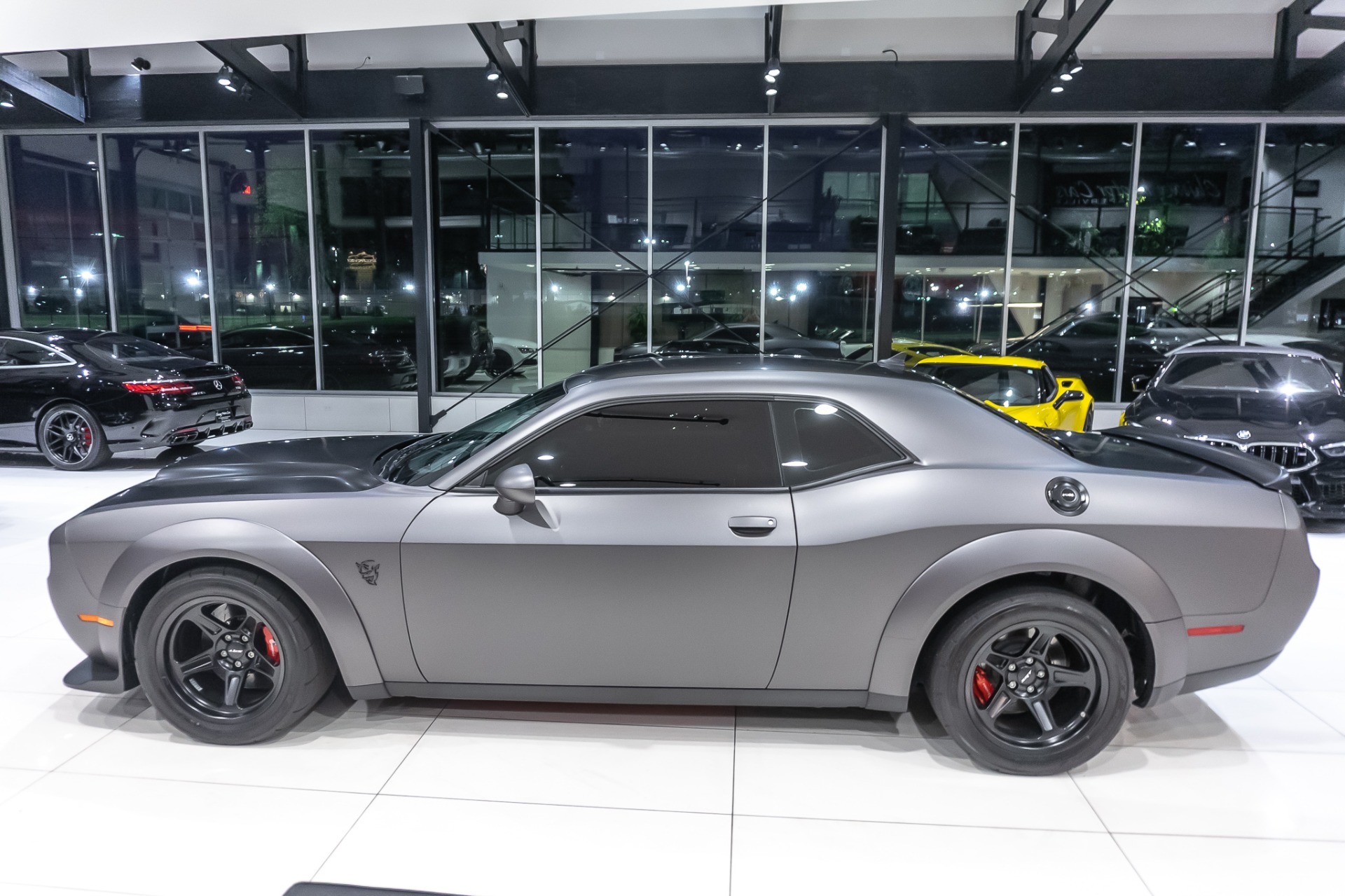 Used-2018-Dodge-Challenger-SRT-Demon-Coupe-Only-1400-Miles-One-Owner-Demon-Crate-Included-Satin-Black-Graphi