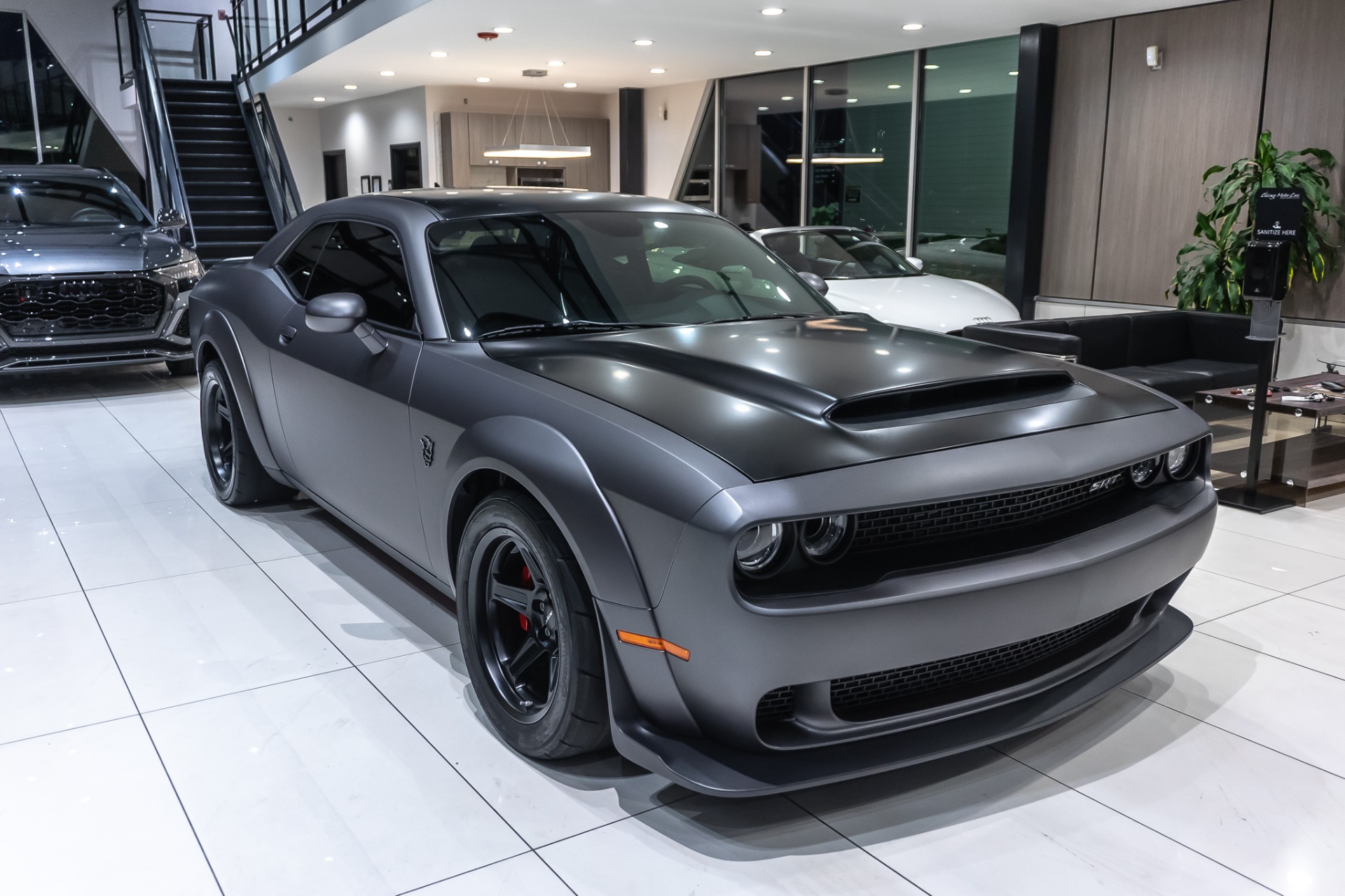 Used-2018-Dodge-Challenger-SRT-Demon-Coupe-Only-1400-Miles-One-Owner-Demon-Crate-Included-Satin-Black-Graphi