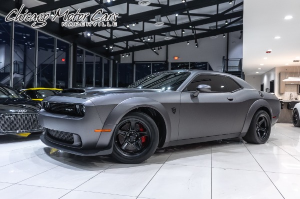 Used 2018 Dodge Challenger SRT Demon Coupe Only 1,400 Miles! One Owner! Demon Crate Included! Satin Black Graphi for sale Sold at Chicago Motor Cars in West Chicago IL 60185 1
