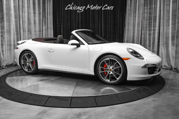 Used 2013 Porsche 911 Carrera 4S Cabriolet 7-SPEED MANUAL! RARE MAHAGONY TRIM! ONLY 6,900 MILES! for sale Sold at Chicago Motor Cars in West Chicago IL 60185 6