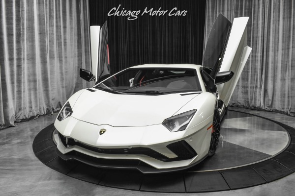 Used 2017 Lamborghini Aventador S LP740-4 S Coupe Original MSRP $503k+ LOADED Serviced! Balloon White! for sale Sold at Chicago Motor Cars in West Chicago IL 60185 2