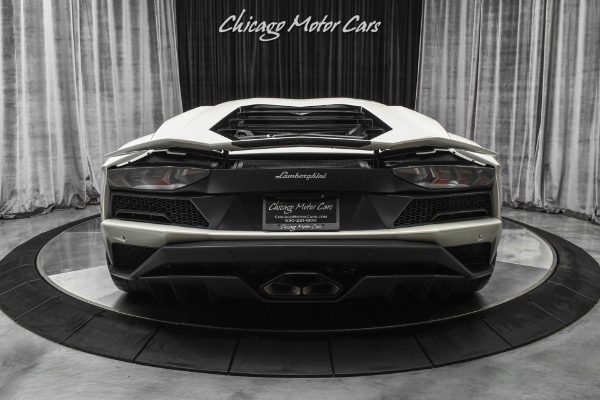 Used 2017 Lamborghini Aventador S LP740-4 S Coupe Original MSRP $503k+ LOADED Serviced! Balloon White! for sale Sold at Chicago Motor Cars in West Chicago IL 60185 4