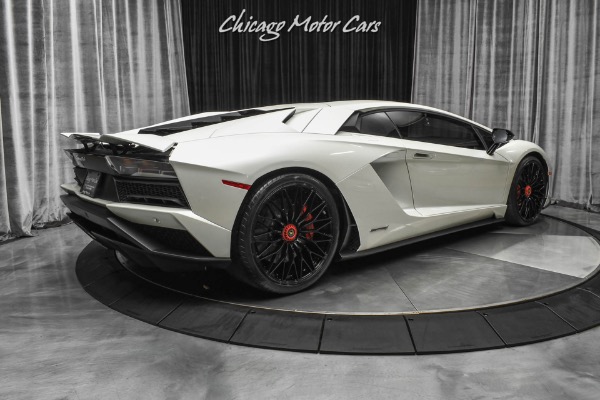 Used 2017 Lamborghini Aventador S LP740-4 S Coupe Original MSRP $503k+ LOADED Serviced! Balloon White! for sale Sold at Chicago Motor Cars in West Chicago IL 60185 5