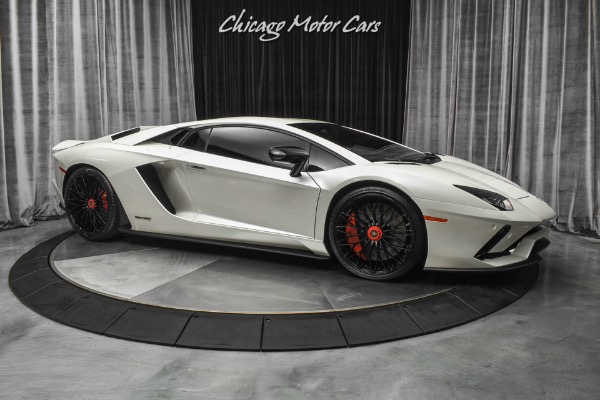 Used 2017 Lamborghini Aventador S LP740-4 S Coupe Original MSRP $503k+ LOADED Serviced! Balloon White! for sale Sold at Chicago Motor Cars in West Chicago IL 60185 6