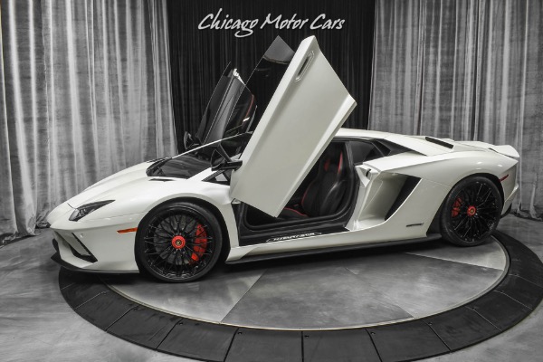 Used 2017 Lamborghini Aventador S LP740-4 S Coupe Original MSRP $503k+ LOADED Serviced! Balloon White! for sale Sold at Chicago Motor Cars in West Chicago IL 60185 1