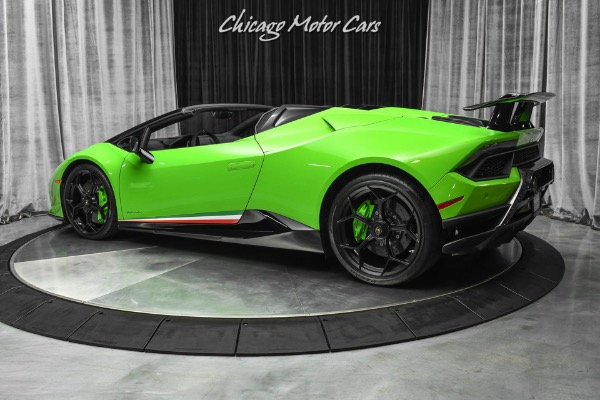 Used 2019 Lamborghini Huracan LP640-4 Performante Spyder LOADED! Only 1800 Miles! Carbon Fiber! for sale Sold at Chicago Motor Cars in West Chicago IL 60185 3