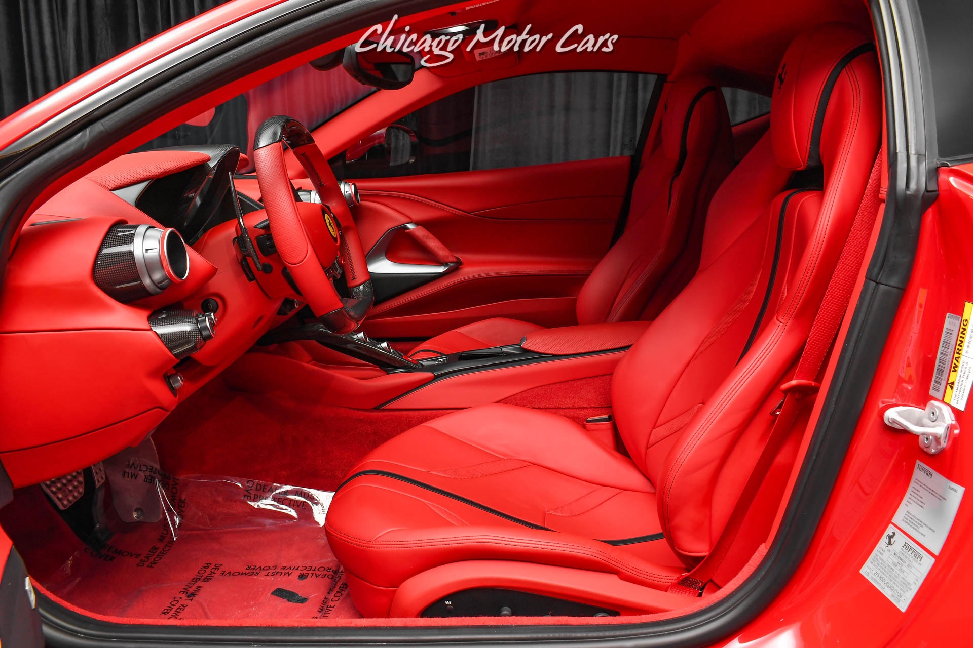 Used-2018-Ferrari-812-Superfast-Coupe-Carbon-Fiber-Everything-Special-Order-Taylor-Made-Passenger-Display