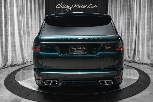 Used 2021 Land Rover Range Rover Sport SVR-RARE SPEC! ONLY 3,208 MILES! CARBON FIBER EXTERIOR PKG! SVO PAINT! for sale Sold at Chicago Motor Cars in West Chicago IL 60185 4