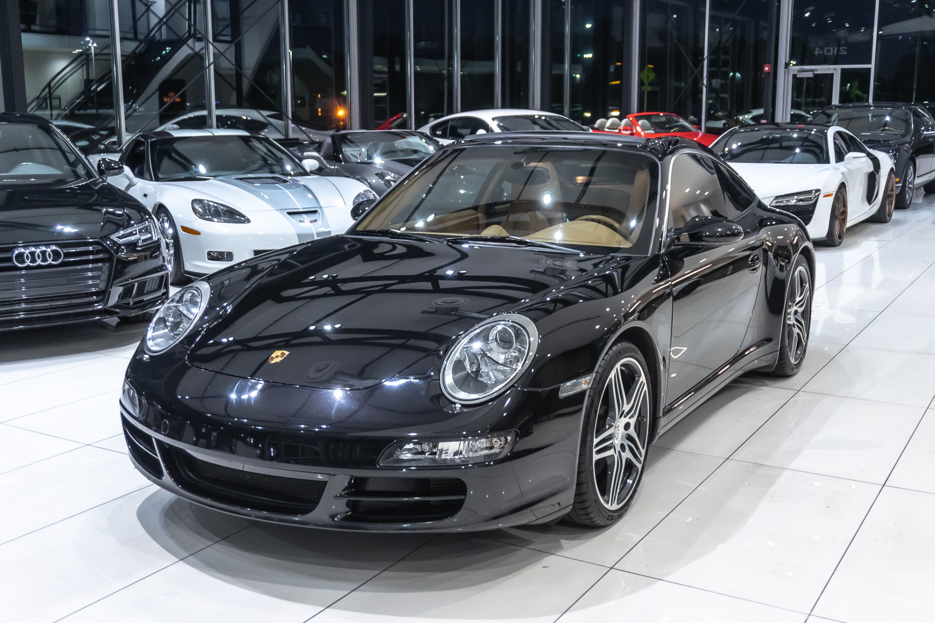 Used-2008-Porsche-911-Targa-4S-AWD-Sport-Chrono-Pkg-Plus-Just-Serviced-wRecords