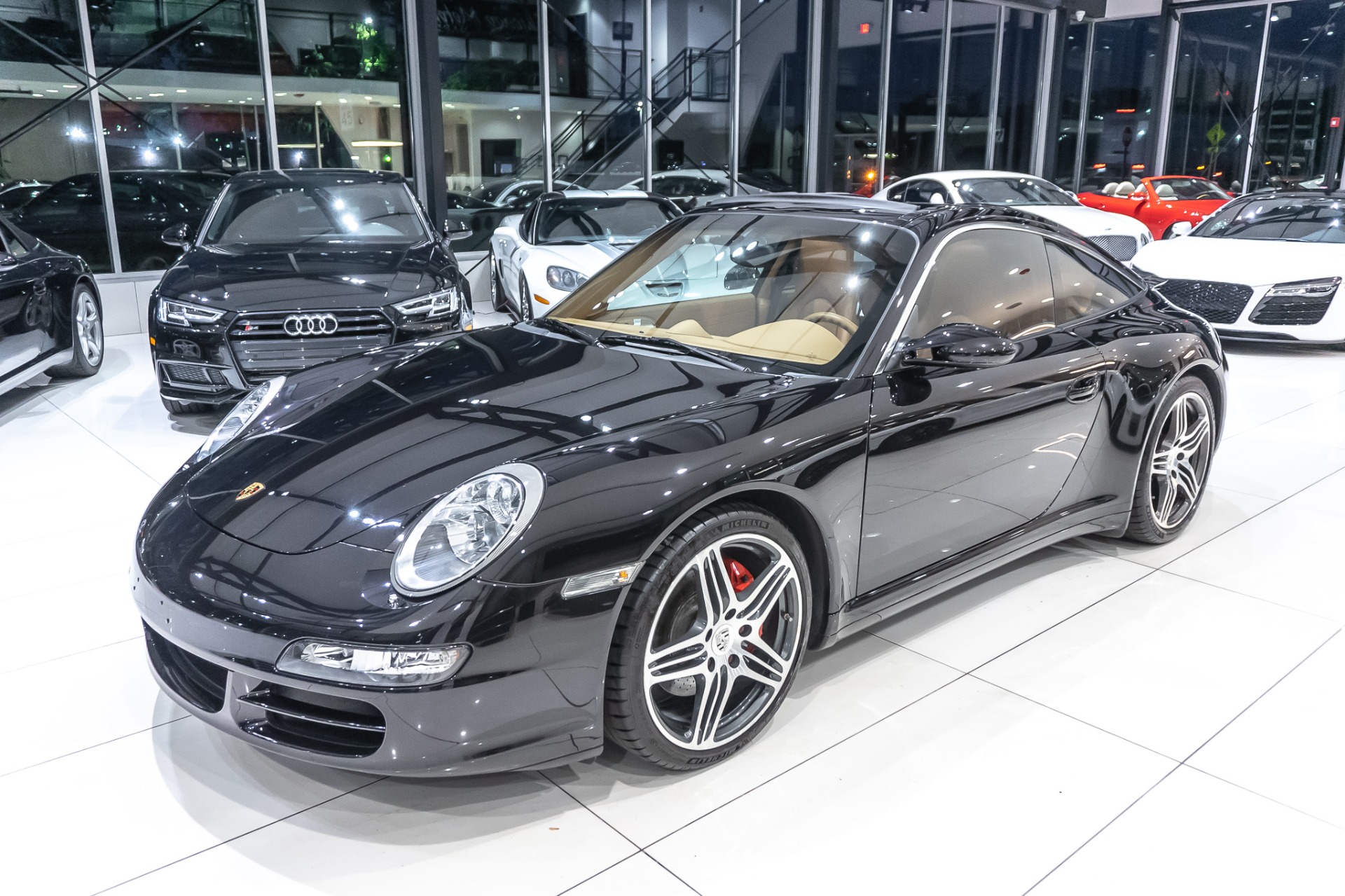 Used-2008-Porsche-911-Targa-4S-AWD-Sport-Chrono-Pkg-Plus-Just-Serviced-wRecords