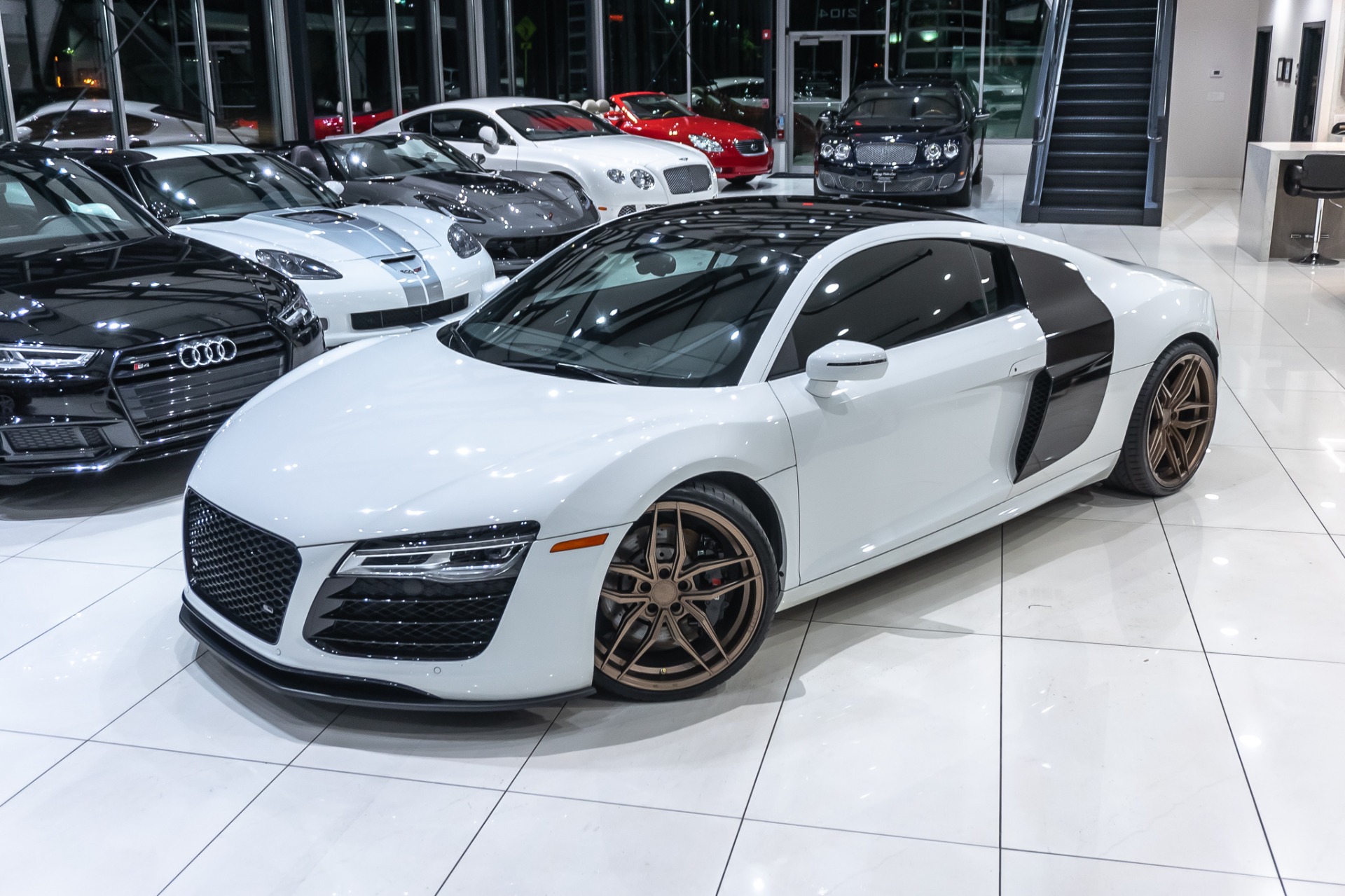 Used-2014-Audi-R8-52-V10-quattro-Coupe-AirLift-Suspension--Armytrix-Exhaust
